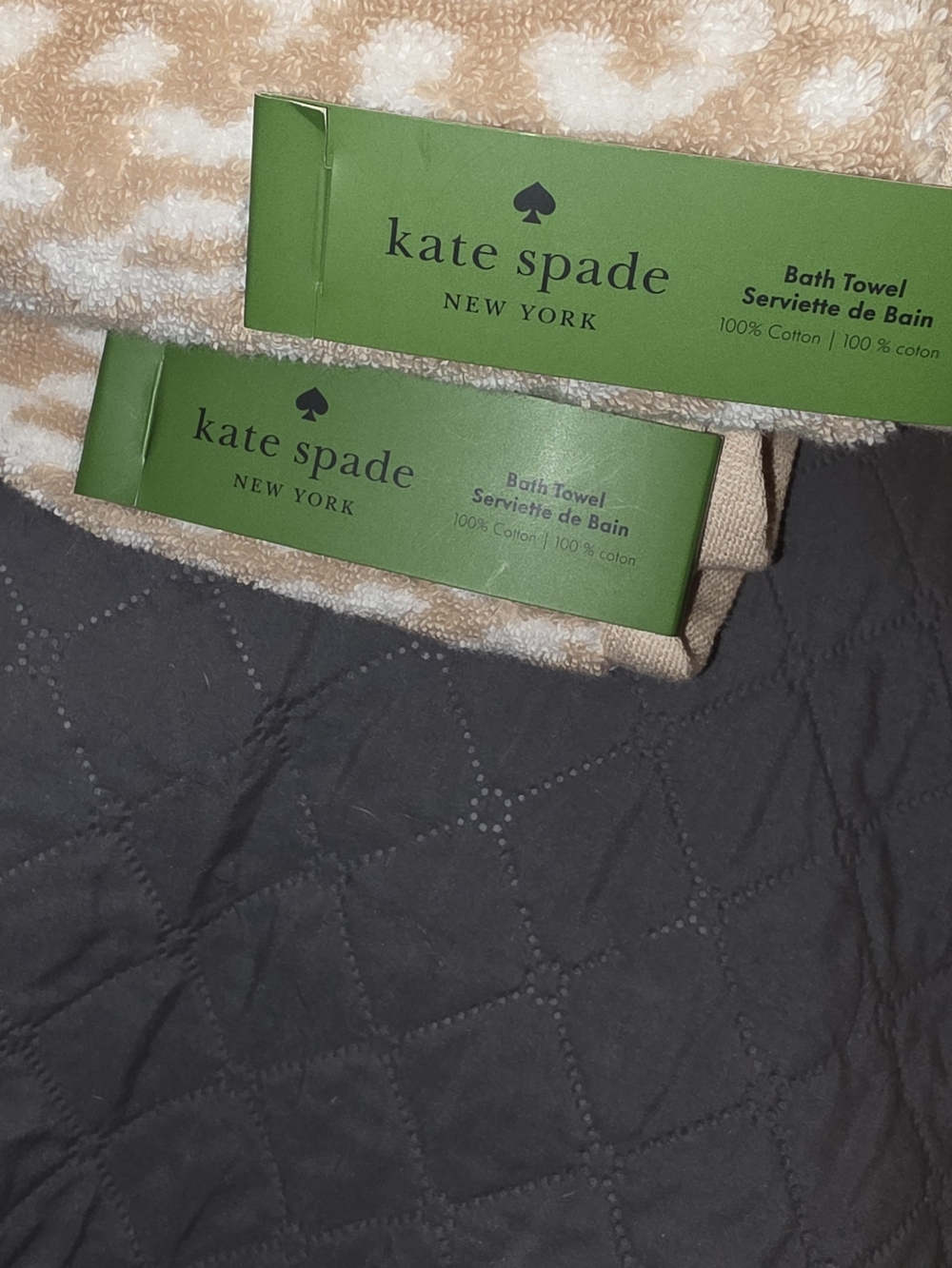 kate spade New York Beige & White Leopard Towel Set - Picture 3 of 4